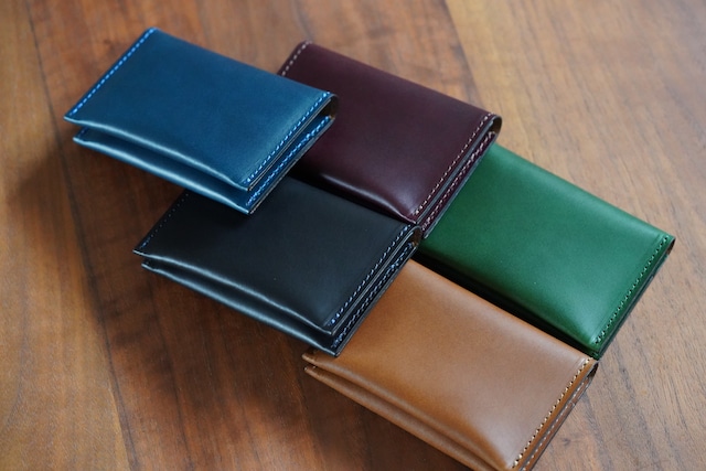 【即納品】名刺ケース 【Fino Card】 ブッテーロ  ブルー