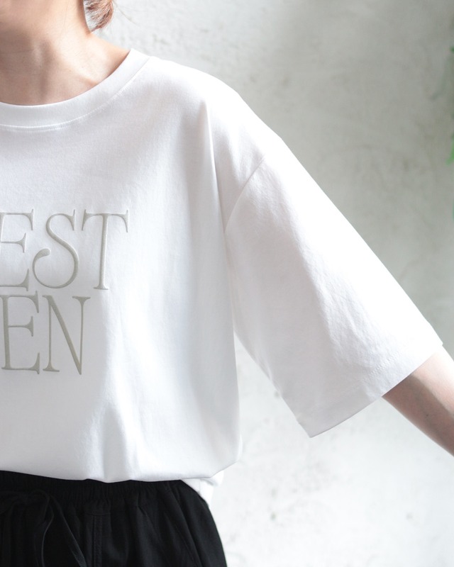 【hunch】コンパクトスムース 立体ラメロゴTシャツ　(260737)