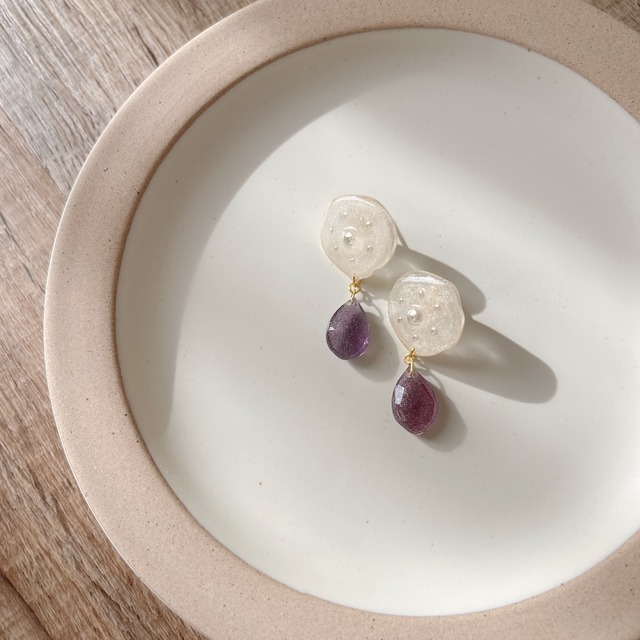 【12月 誕生石カラー タンザナイト】バースデーカラードロップピアス・イヤリング｜画像4