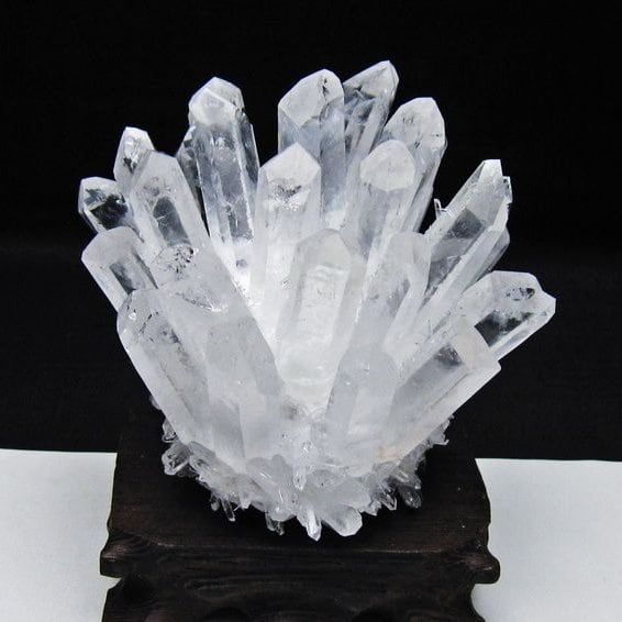 水晶 クラスター 水晶 原石 台座付属 一点物 おまかせ便 182-8667