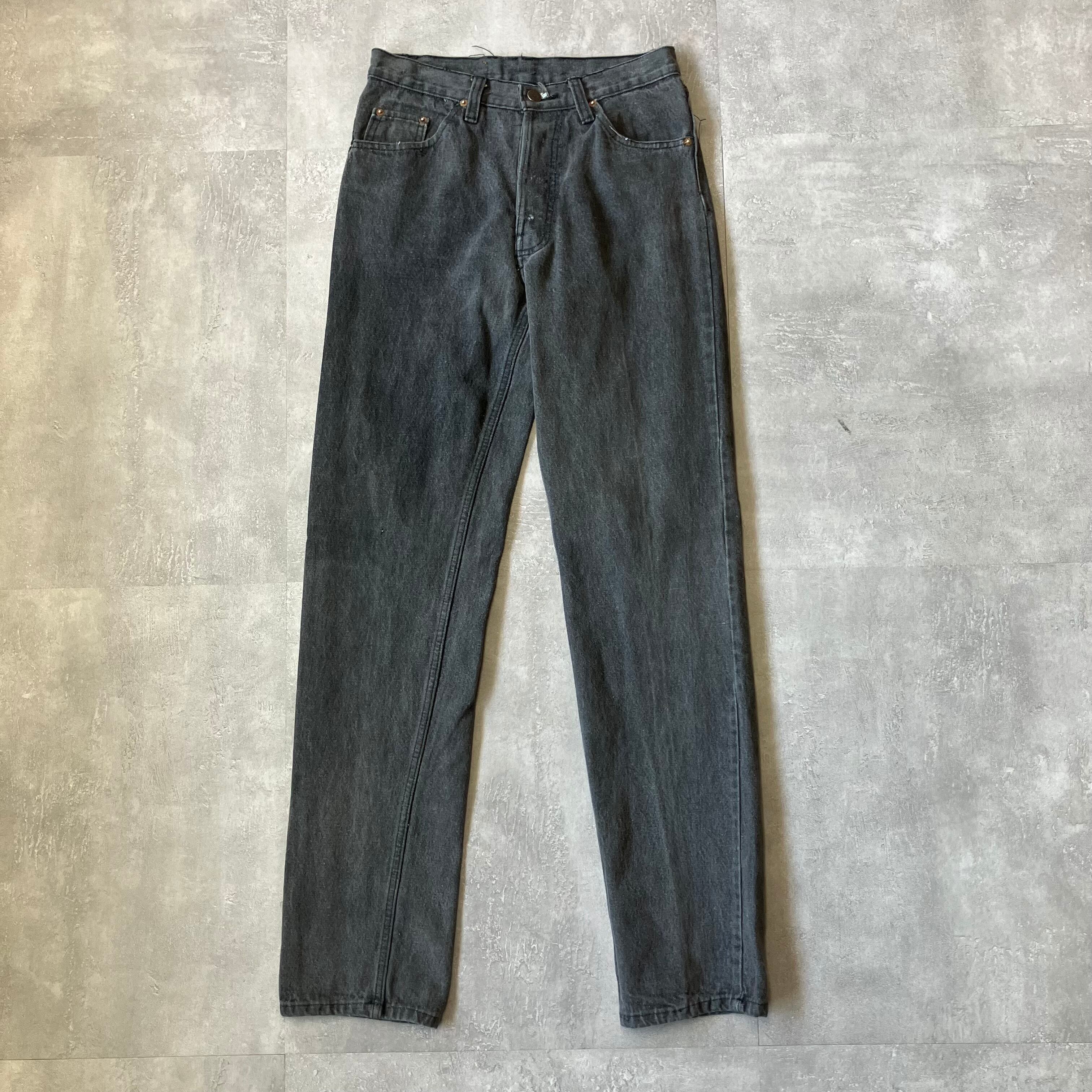 《実寸w28l32》Levi's リーバイス 501 ブラックデニム 先染め No.3446
