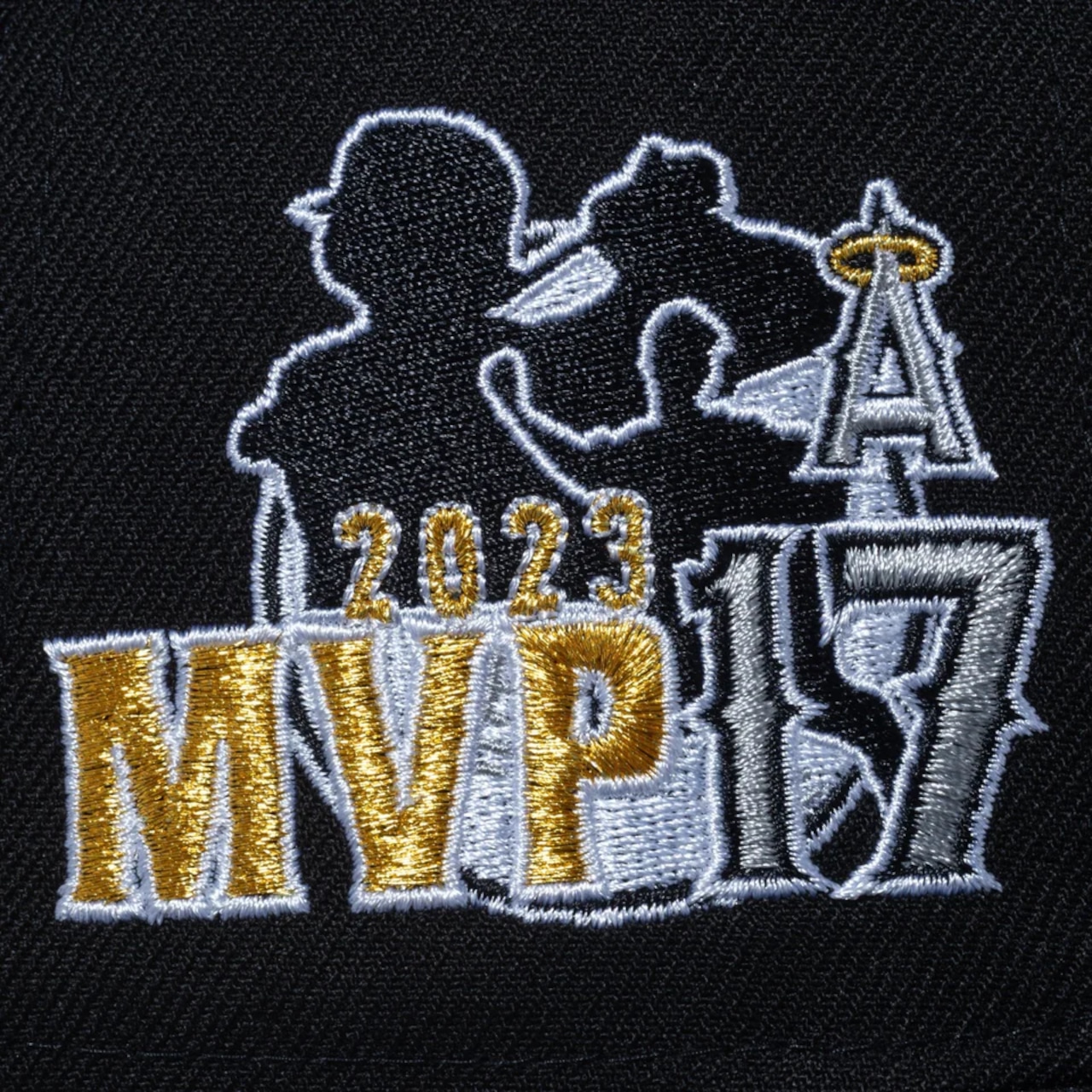 NEW ERA 59FIFTY/5950 Shohei Ohtani American League MVP & Home Runs Leaders ロサンゼルス・エンゼルス ブラック × ゴールド　日本正規品