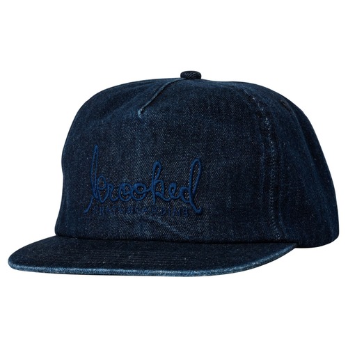 KROOKED /SKRIPT SNAPBACK (DENIM)