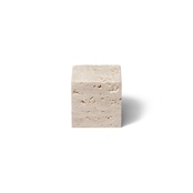 MARBLE DISPLAY CUBE - Roman Travertine × Small