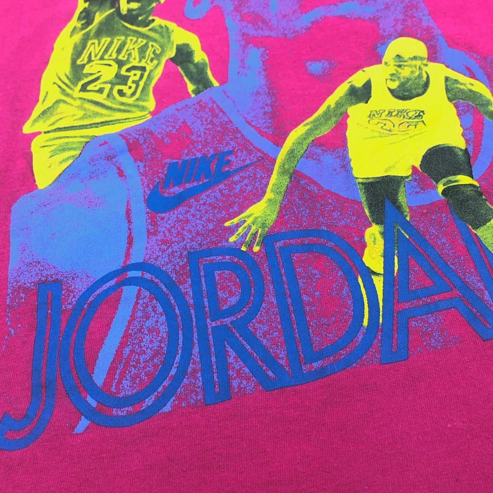 NIKE ナイキ 90年代 USA製 AIR JORDAN 銀タグ スポーツ プリント T