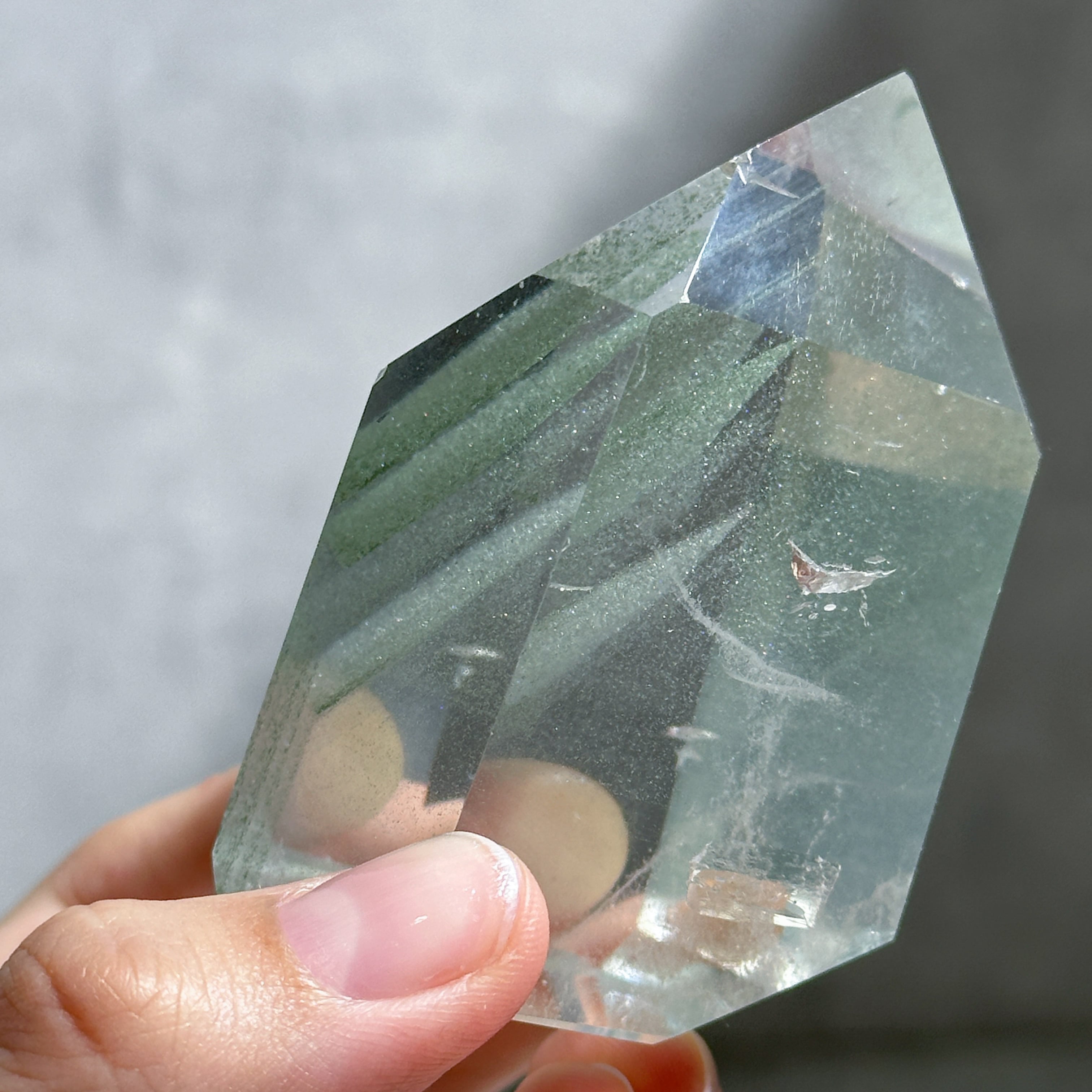 グリーンファントムガーデンクォーツ タワー02 ◇ Garden quartz