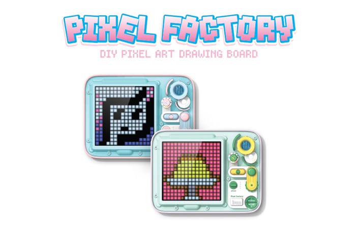 受注販売商品】PIXELFACTORY 全2色【タッチパネル式 ドット絵お絵かき