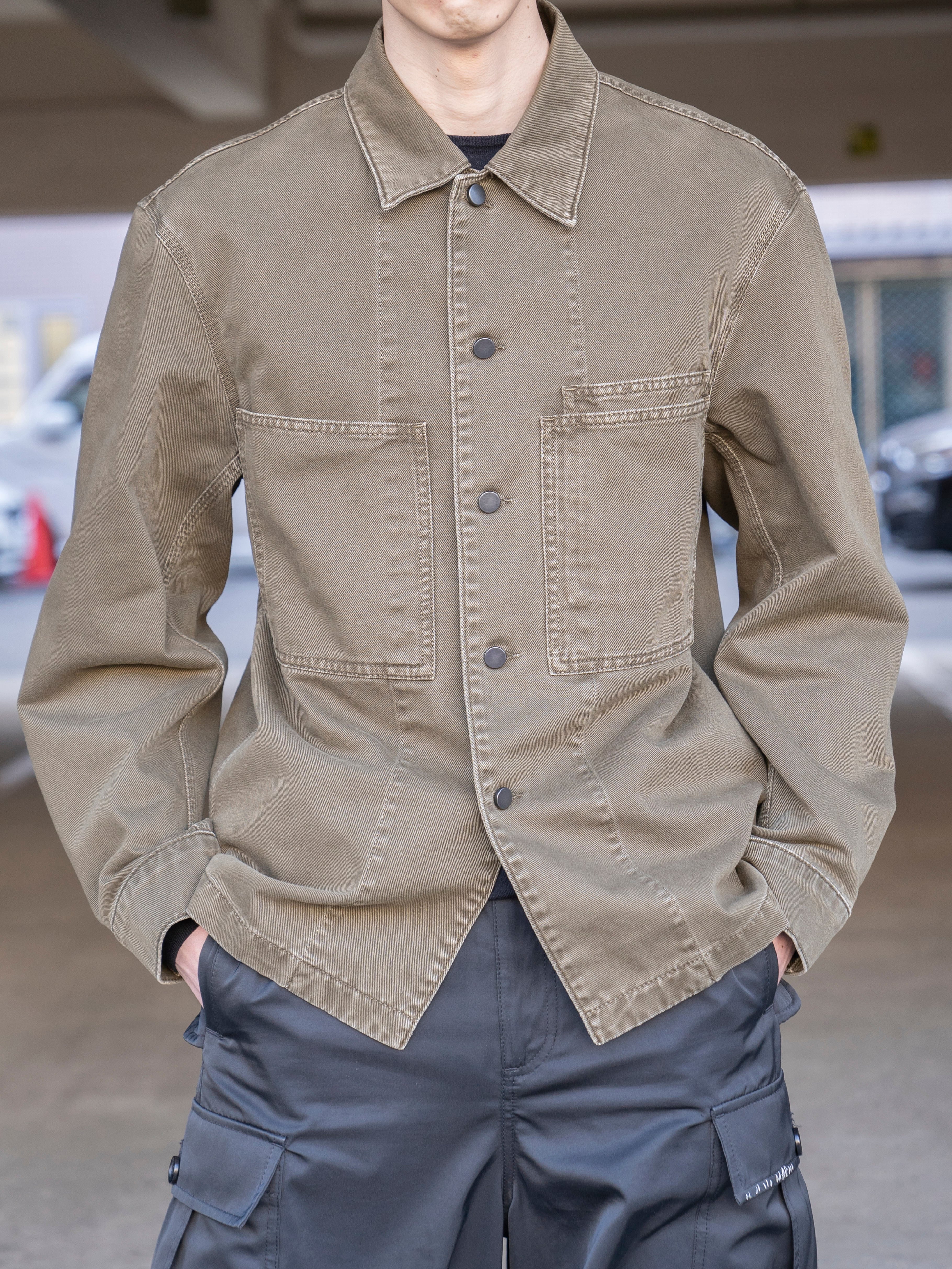 LEMAIRE WORKWEAR OVERSHIRT MOSS GREEN OV1024 LD1063 | BEST PACKING