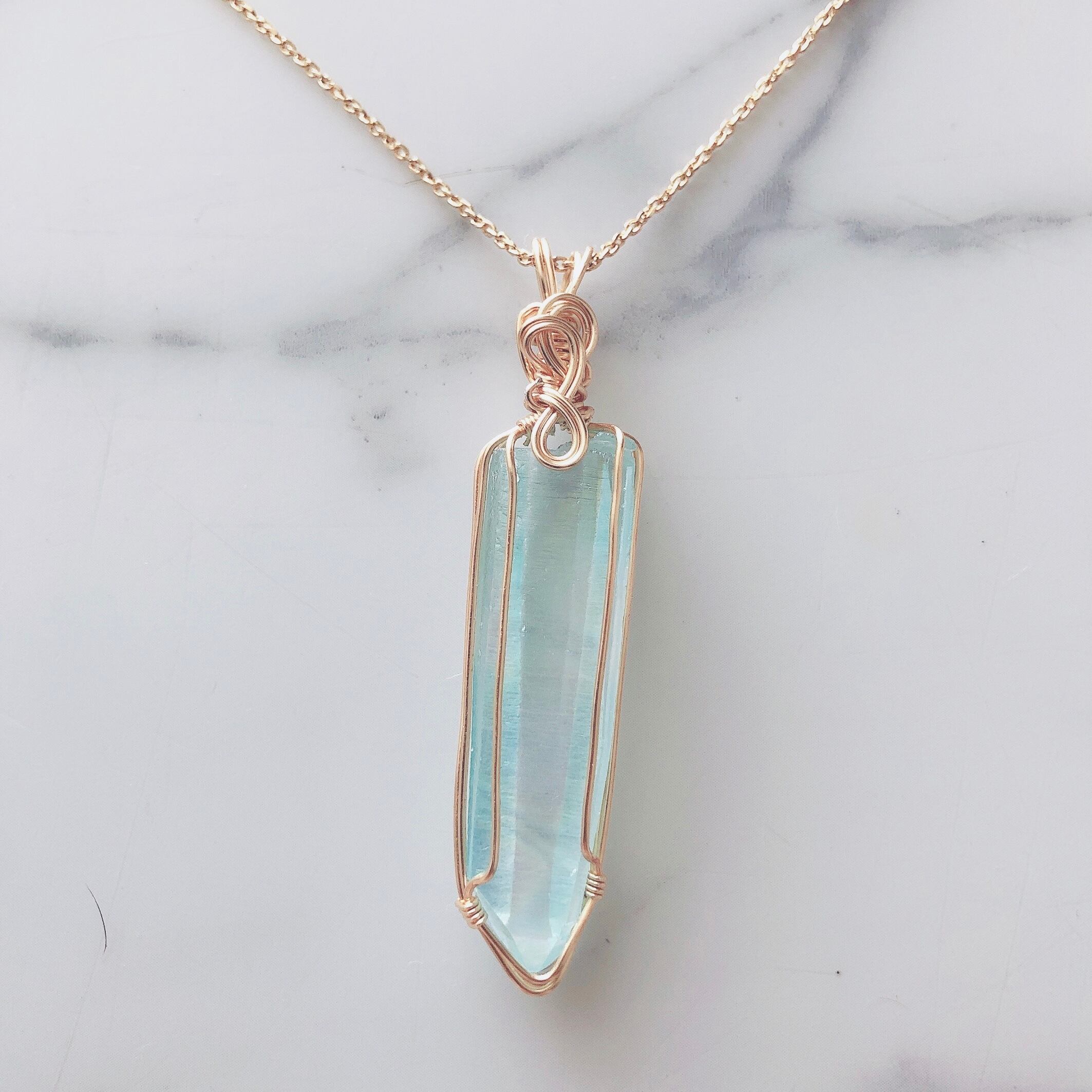 置物】ANGEL(エンジェル) アクアマリン製 ペンダント 【公式通販】