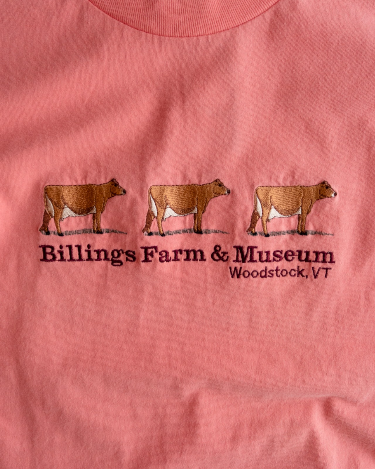 【古着】"Billings Farm & Museum" ジャージー牛3頭　刺繍 Tシャツ - 2