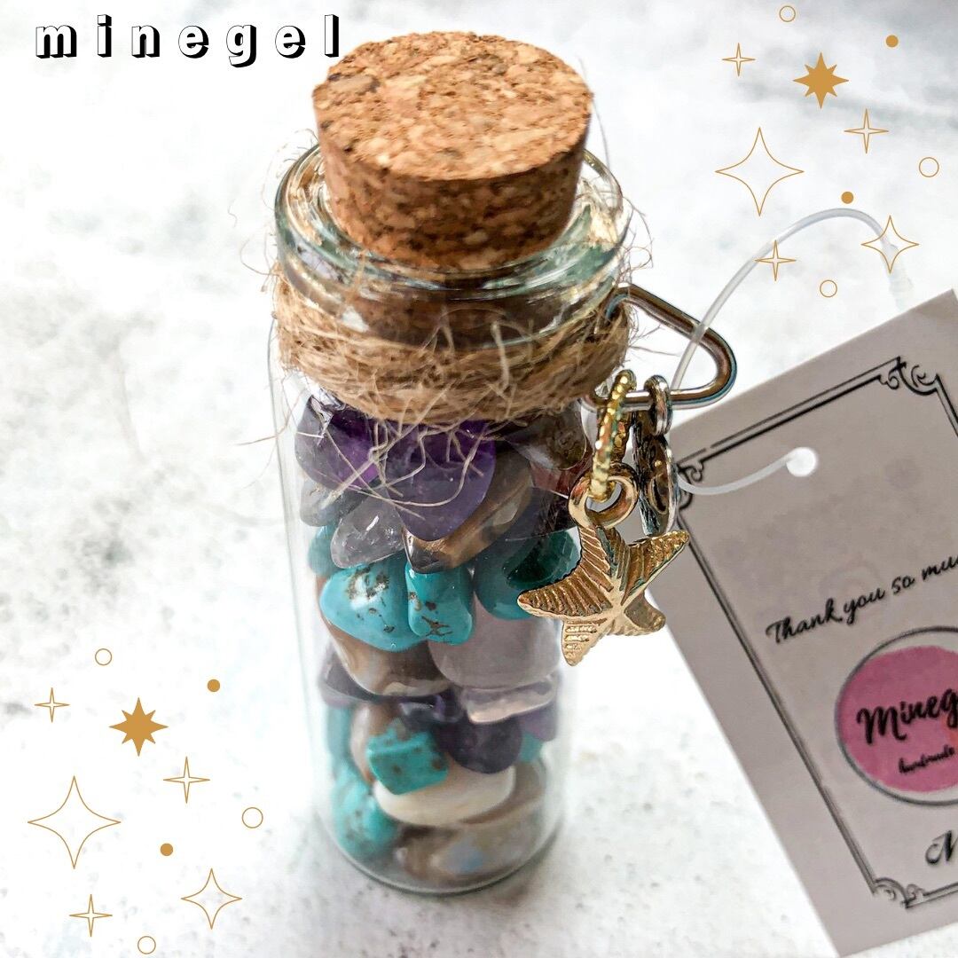 ⭐️魔法の小瓶⭐️ミックスストーンさざれ石✨｜minegel-オーダー