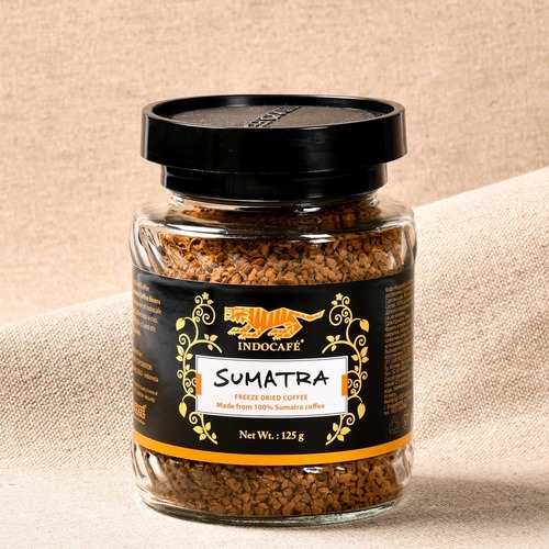 12本セット【オンラインストア限定インスタントコーヒー】インドカフェ　スマトラ フリーズドライ 125g ×12本