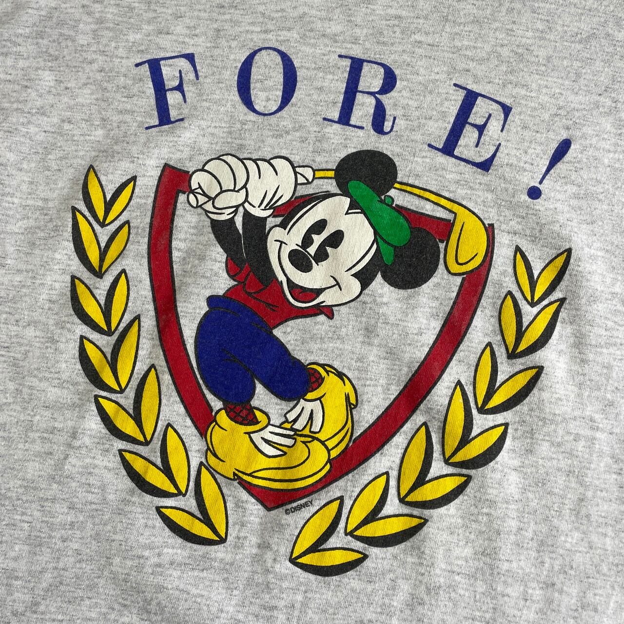 90年代 MICKEY MICKEY MOUSE ミッキーマウス キャラクタープリントTシャツ メンズL ヴィンテージ /eaa258115