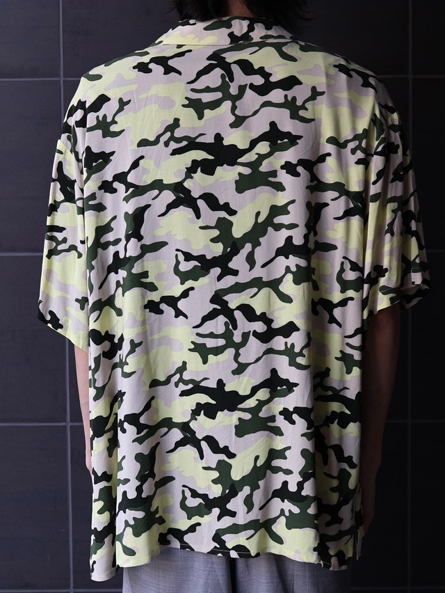 camouflage over shirt