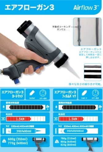 PCCOX エアーフロー3 ピーシーコックス 330ml カートリッジ 100PSI 1丁