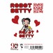 ROBOT BETTY（ロボットベティー）ステッカー「Ⅰ ラウンドガール：ボックスロゴ：チャンピオンコラボ」