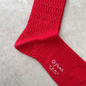 Ayamé / 【men’s】Basket Lunch solid color socks AYM201SLD