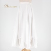 社交ダンス 衣装 スタンダード スカート レッスンウェア レディース 練習着 SEKINE セキネ 白 ホワイト系 無地 シンプル フォーマル ふんわり 可愛い トレーニング ダンス 発表会 ステージ用 おしゃれ 薄手 動きやすい 上品 優雅 レディースファッション エレガント 装飾なし パーティー用 おすすめ 日本製 スポーツウェア 伸縮性 練習用 コスチューム 透け感 柔らか素材 清楚