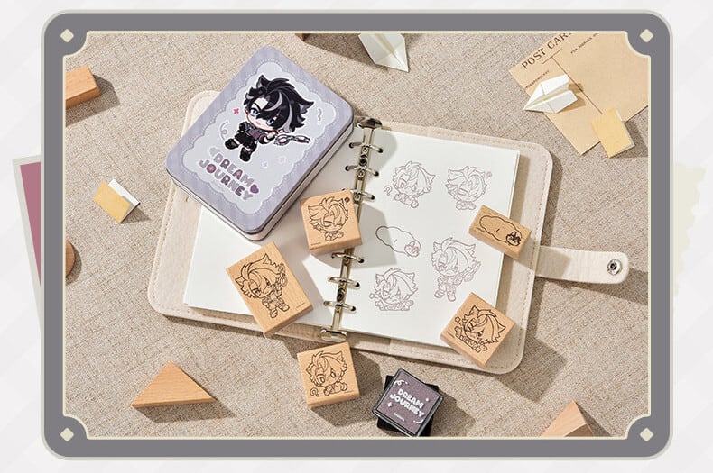 原神 星稚夢旅シリーズ スタンプセット フリーナ コロンビーナ 鍾離