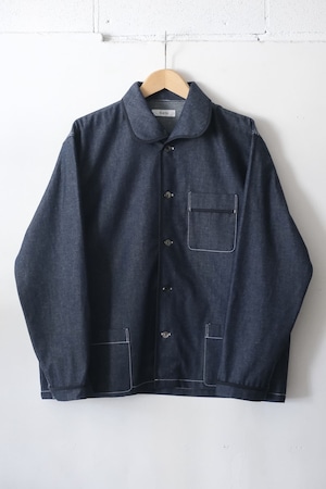 FUJITO L/S Pajama Shirt Indigo Blue