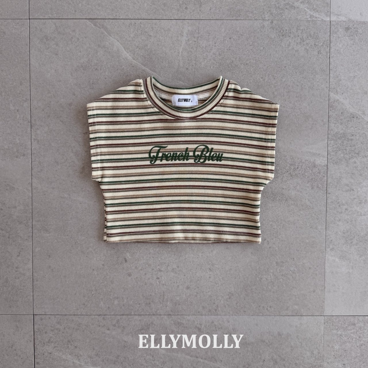 [ELLYMOLLY] Jelly Wave Crop Top +fee2 / [엘리몰리] 젤리웨이브크롭탑