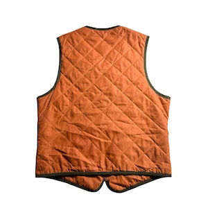 vintage HERMES orange quilting vest