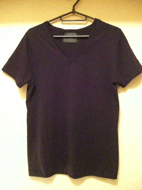 ◆wjk ダブルジェイケイ VネックTシャツ カットソー 黒◆