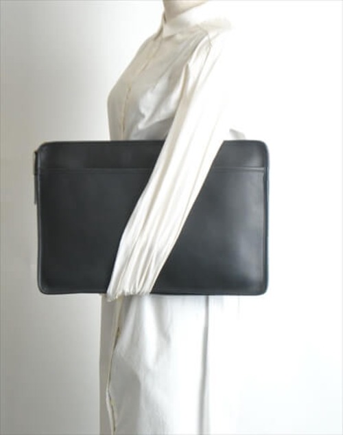 USA製 COACH オールドコーチ レザー ドキュメントバッグ 本革 ブラック 黒色 クラッチバッグ レディース メンズ ifg2129