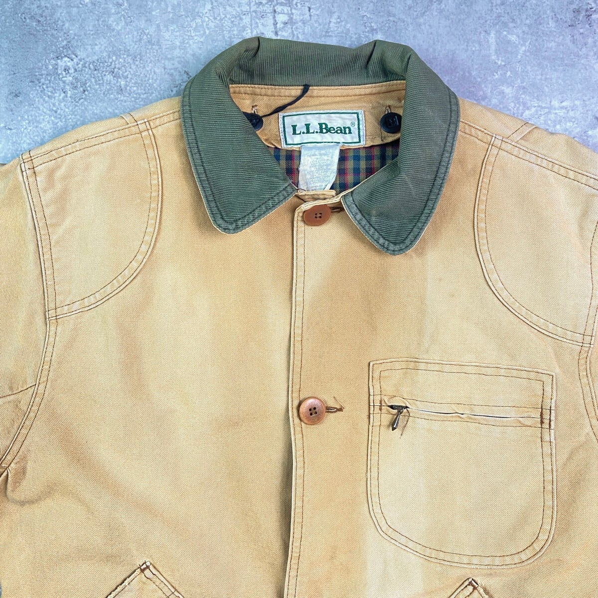 80年代 L.L.Bean エルエルビーン ダック地 コーデュロイ襟