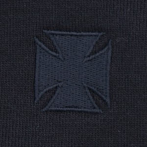 【VETEMENTS】LEATHER BIKER CROSS ZIP-UP HOODIE