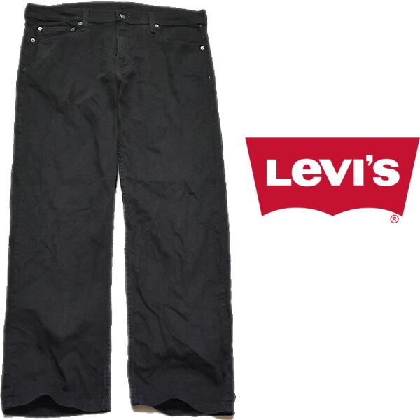 1点物◇Levisリーバイス569黒ブラックジーンズ古着メンズ34レディース