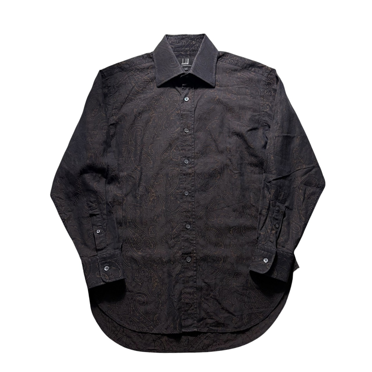 vintage DUNHILL paisley pattern jacquard shirt