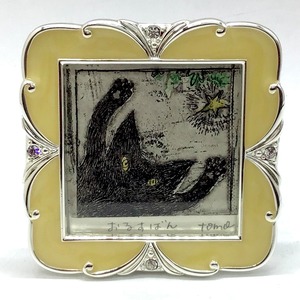 【キムラトモミ】紙版画「おるすばん」
