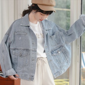 【送料無料】 アウター ジャケット デニムジャケット 羽織り ショート 袖あり 長袖 Vネック フレア Aライン ポケット 薄手生地 デニム かわいい 大人可愛い 綺麗 シンプル カジュアル 大人 おしゃれ お洒落 大人女子 こなれ感 コンサバ 定番アイテム 体型カバー フェミニン ガーリー 無地 春 30代 40代 レディース 女性用 ママ ママ服 デート お出かけ 女子会 お呼ばれ お茶会 授業参観 休日 アウトドア 誕生日会 着回し 韓国 ファッション オーバーシルエット デイリーユース ブルー