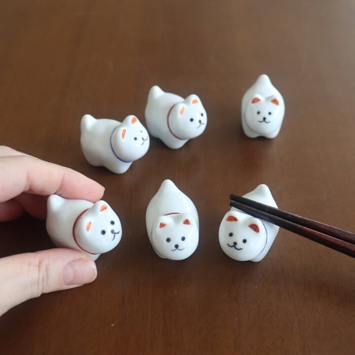 波佐見焼 箸置き 犬 Hasami-yaki Chopstick rest Dog #428 | 和食器の