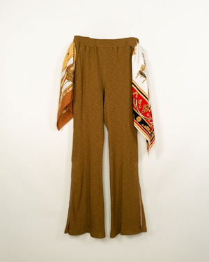 SCARF PANTS / BROWN