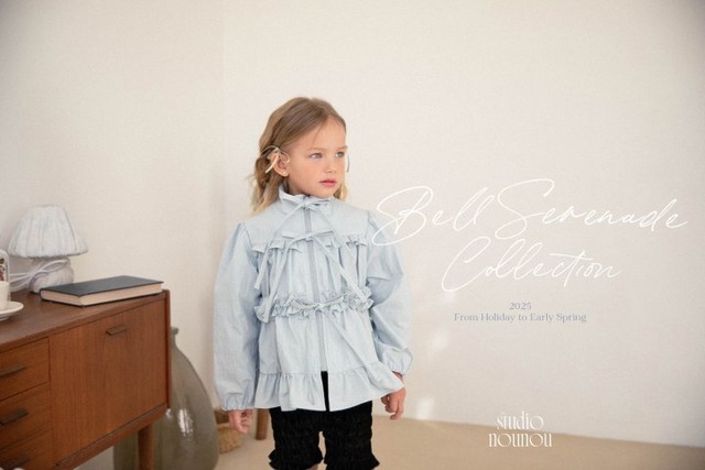 【予約商品】2025 冬新作 STUDIO NOUNOU スタジオヌヌ 3色展開 リボンジャンパー