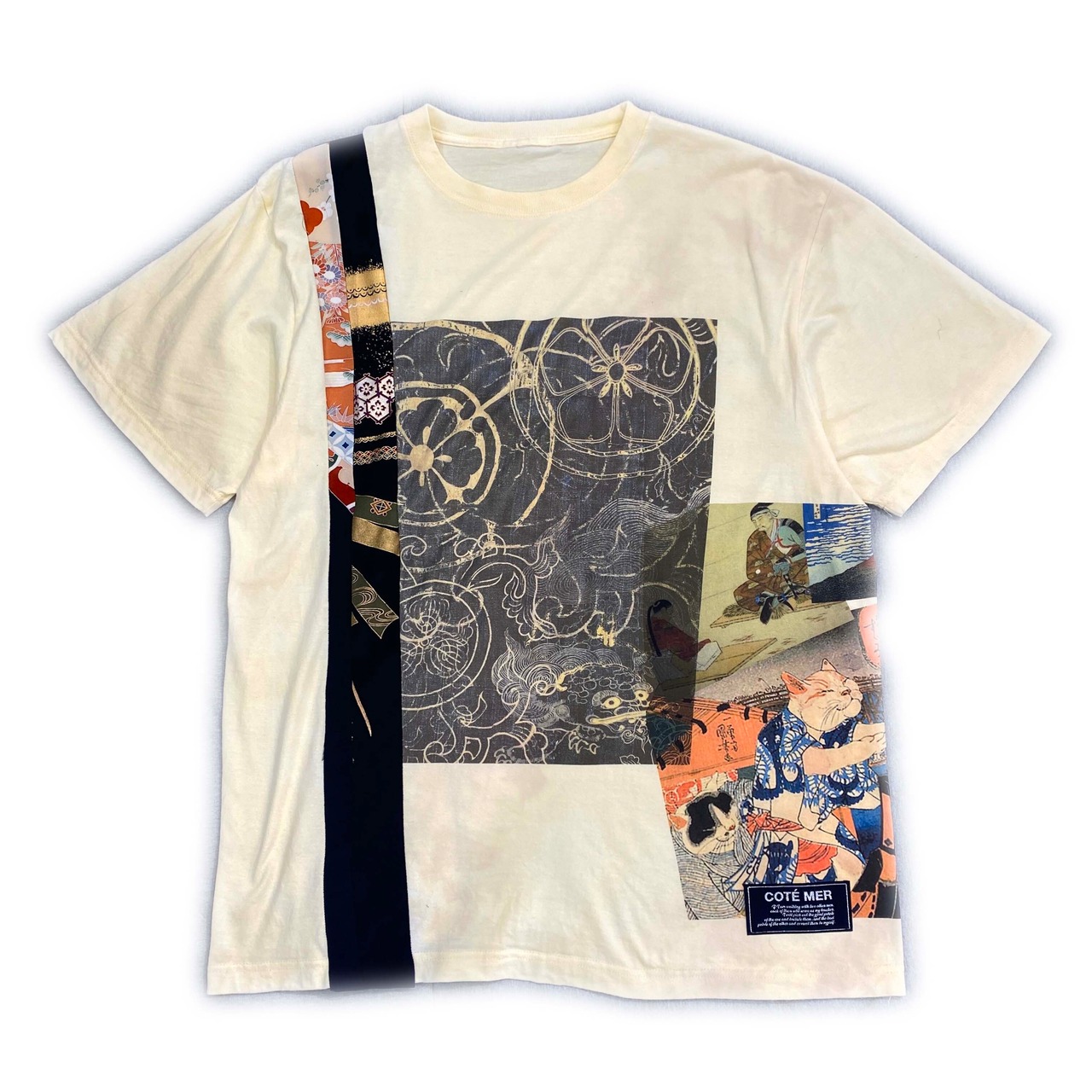 【tshirts245】XL size  KIMONO &  print T-SHIRTS