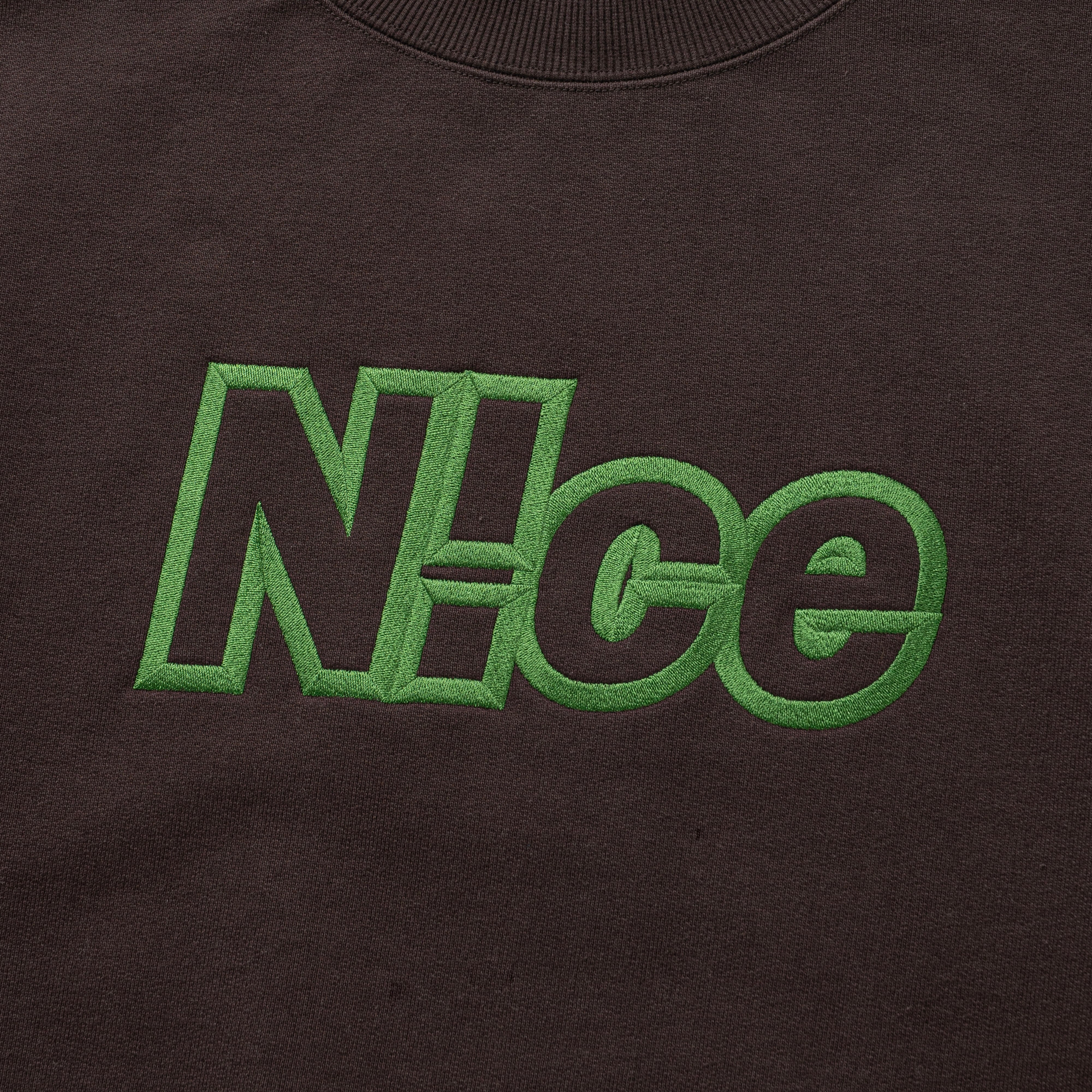 N!ce logo sweat（BROWN） | N!ce shop