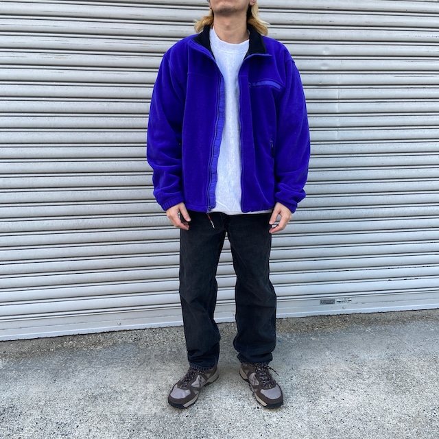 『送料無料』美品　80s USA製LLbean フリースジャケット　山タグ　WINDBLOC