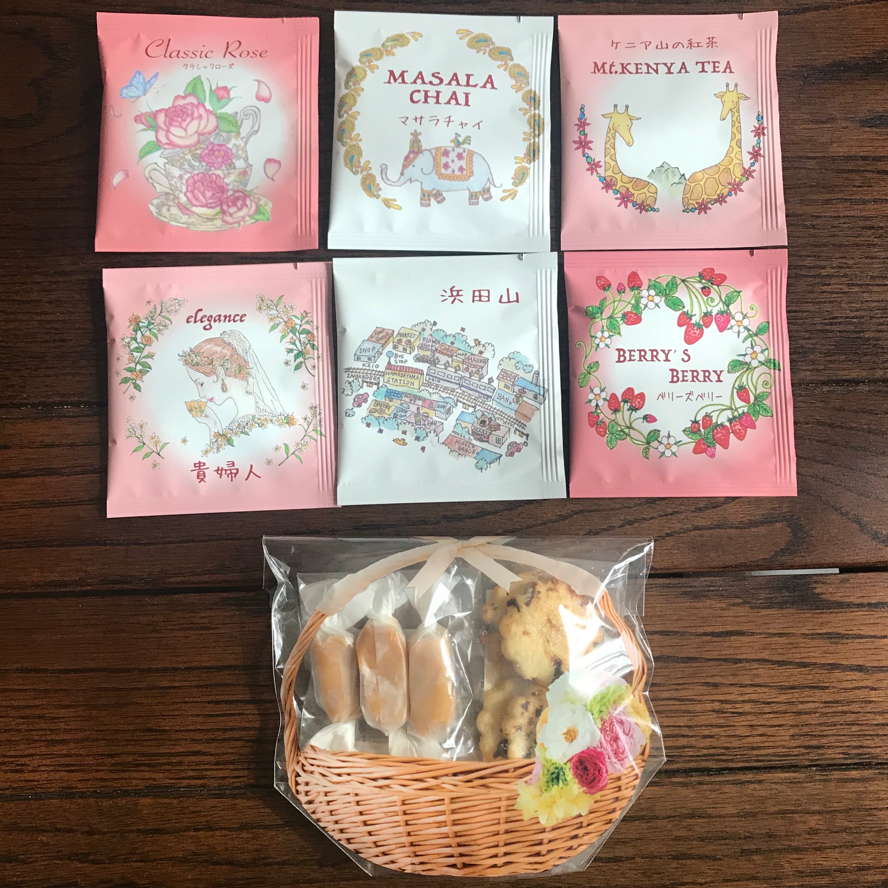 ポスト投函ミニギフトa お菓子2種 ティーバッグ6袋 ベリーズティールーム 公式オンラインストア