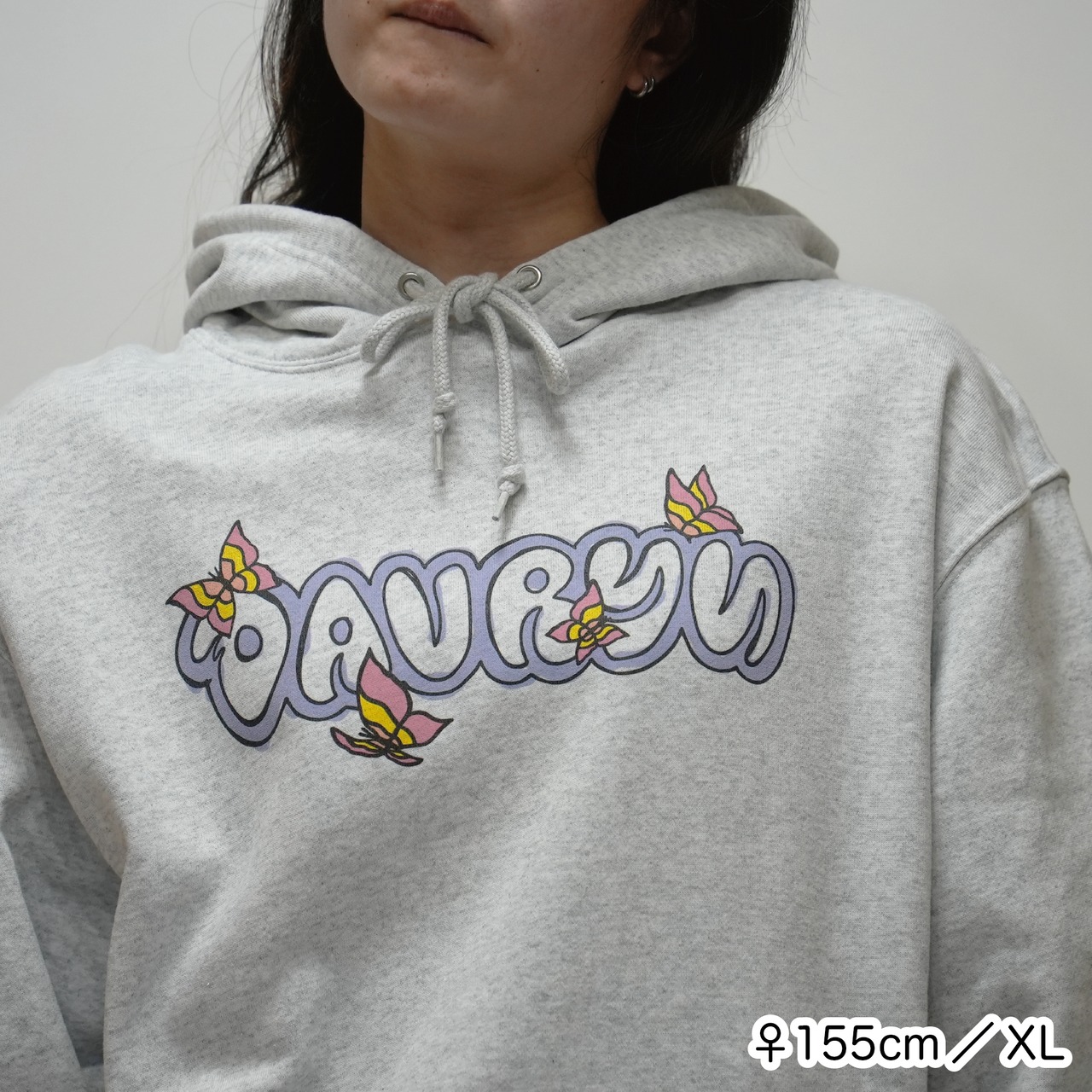 davryu butterflight HOODIE [アッシュ]