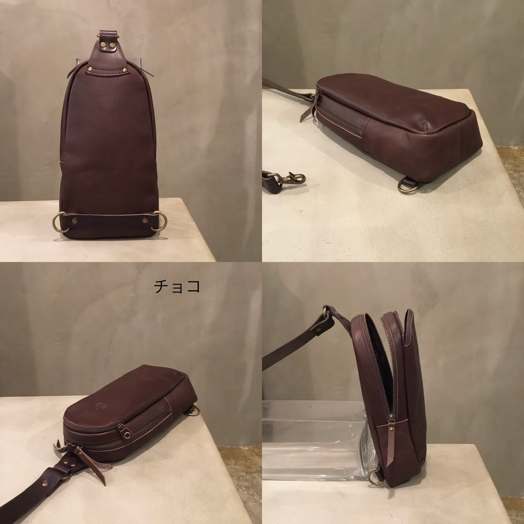 オイルヌメ(牛革)ボディバッグ縦型・alto.アルト | -LESS (レス) 革鞄
