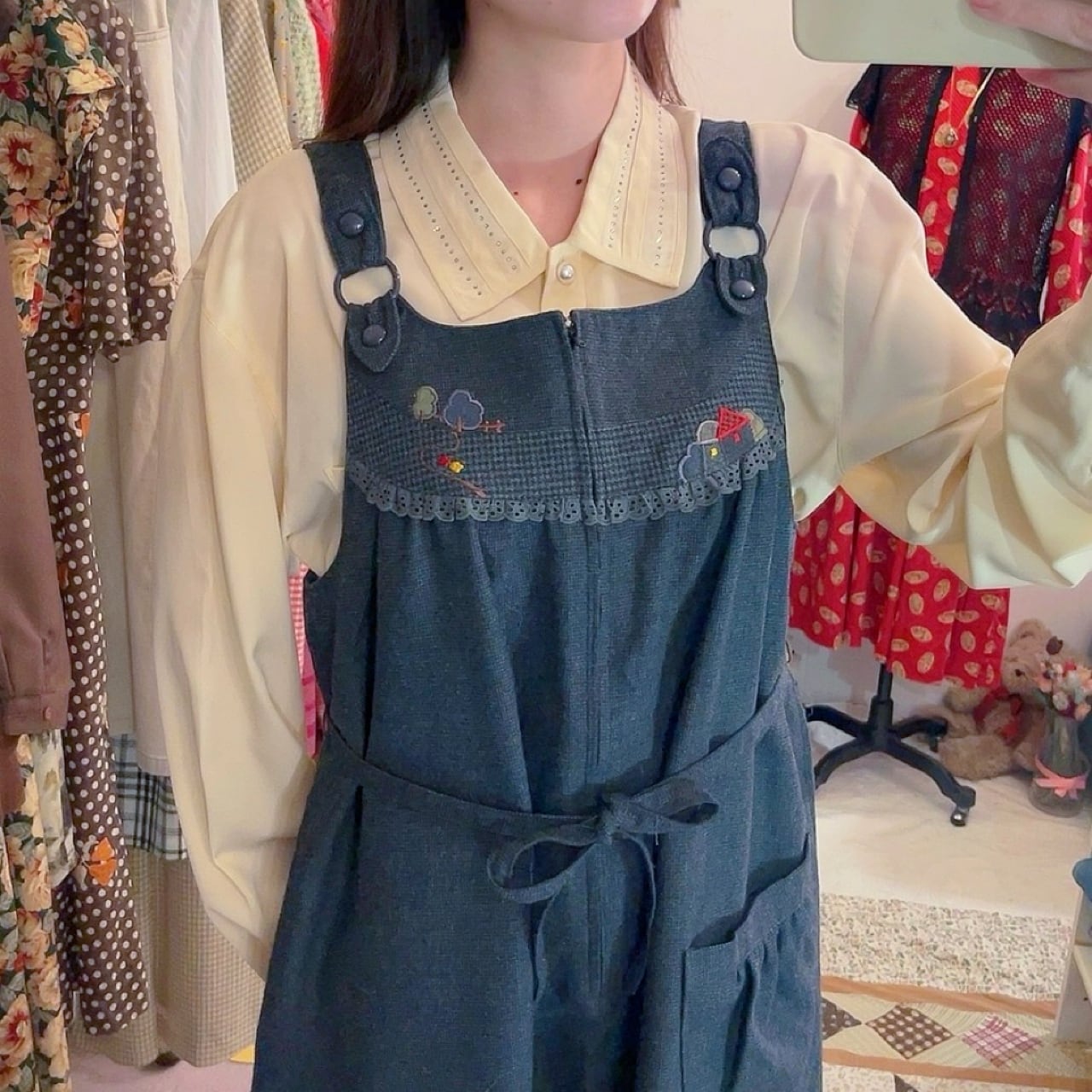 house trail jumper skirt