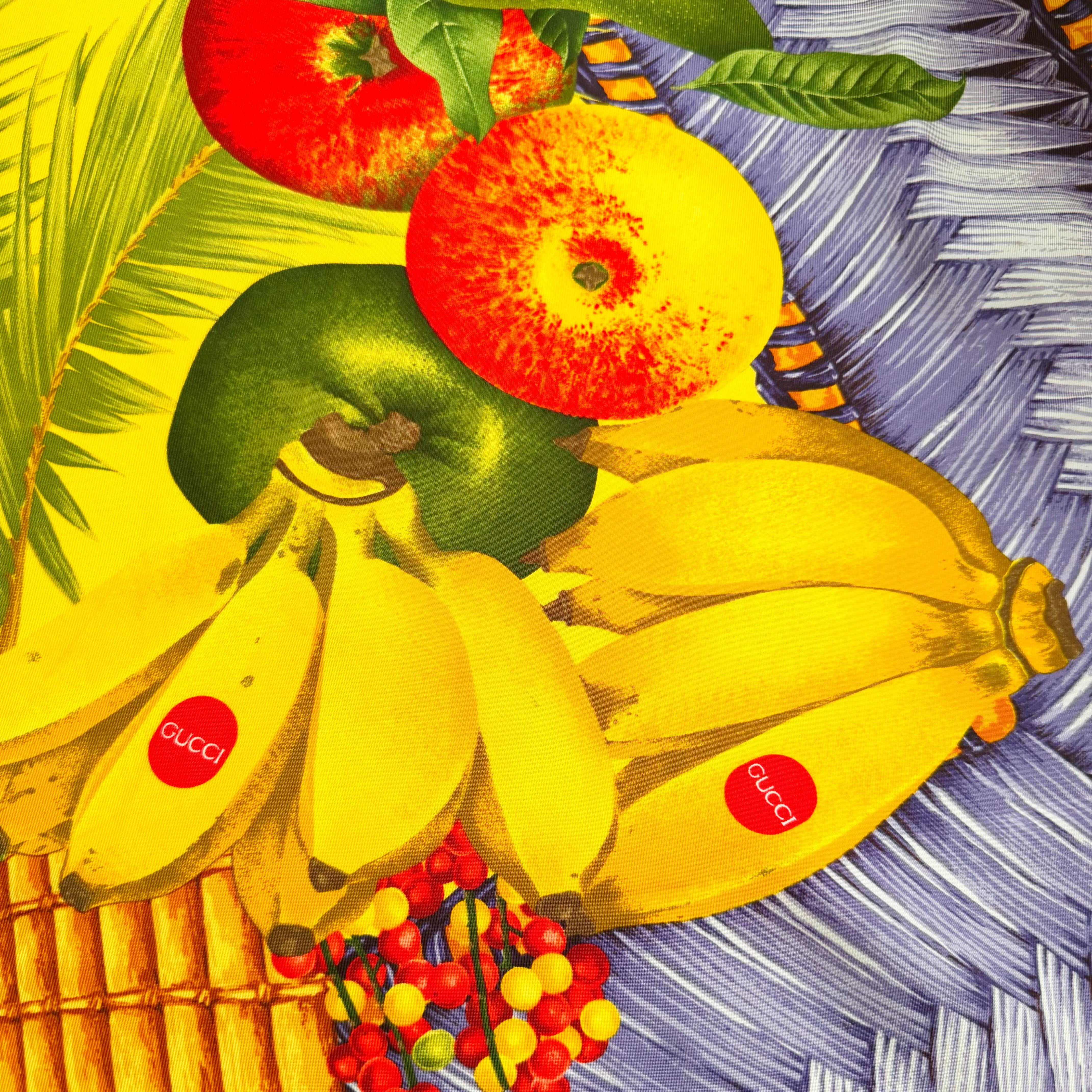 dead stock- GUCCI silk fruits scarf | TOKYO LAMPOON online shop