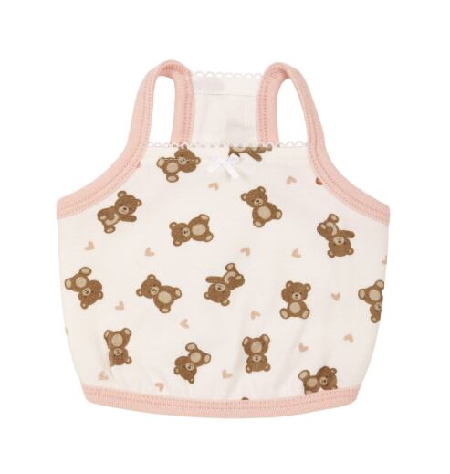 予約【Sallys】Pink bear top (heart)