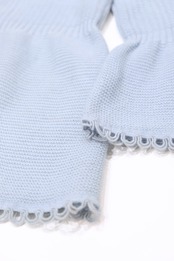 Pastel blue bell sleeved cardigan