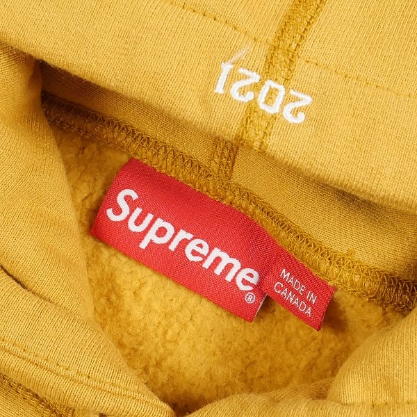 送料込!!Supreme21fw BoxLogo ライトマスタード L