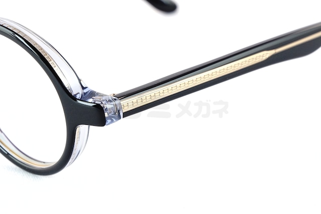 KameManNen メガネ KMN-6146 BK ラウンド 丸眼鏡 インナーメタル 太セル カメマンネン 鯖江 日本製 正規品-5枚目