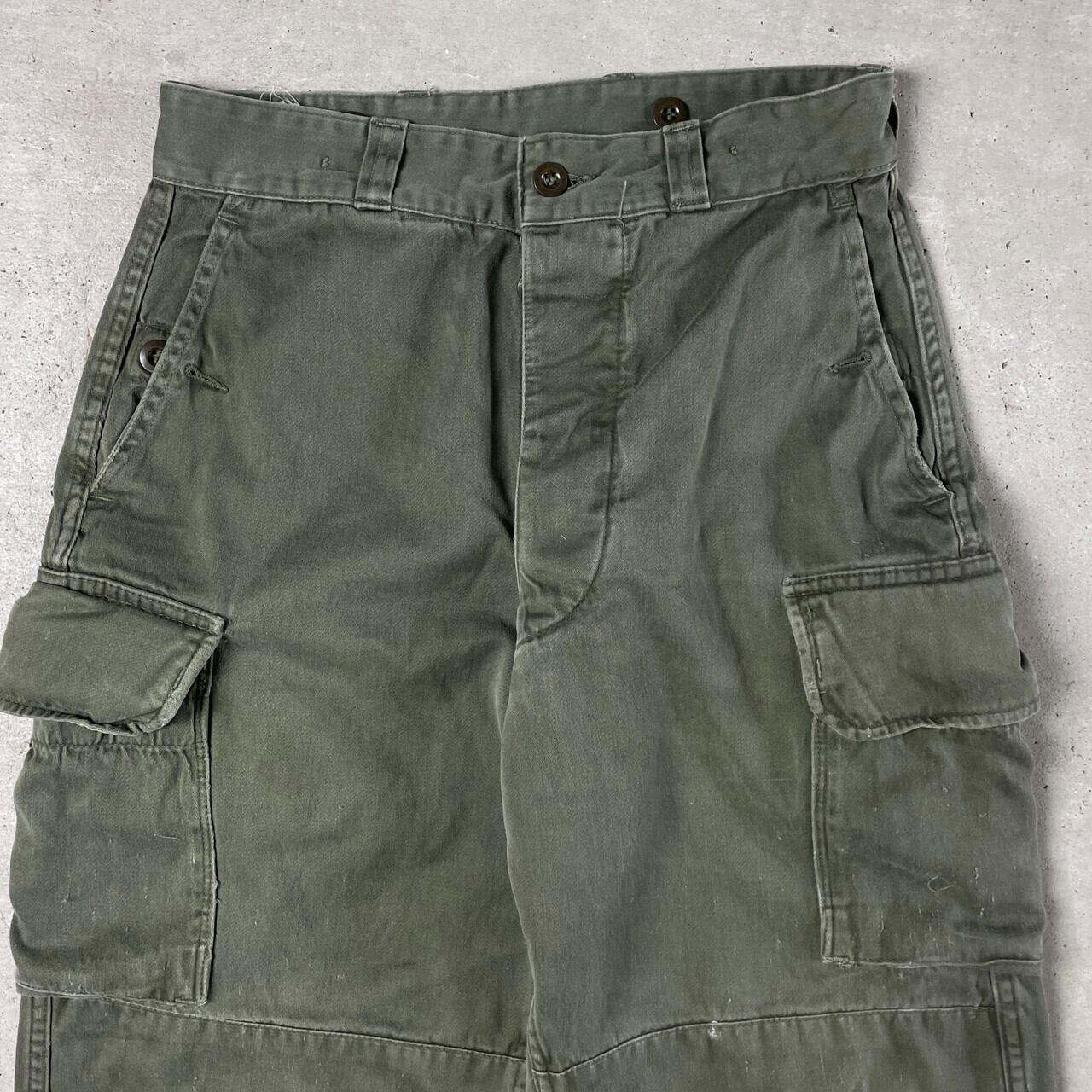 70年代 フランス軍 M-64 カーゴパンツ ミリタリーパンツ メンズW28相当